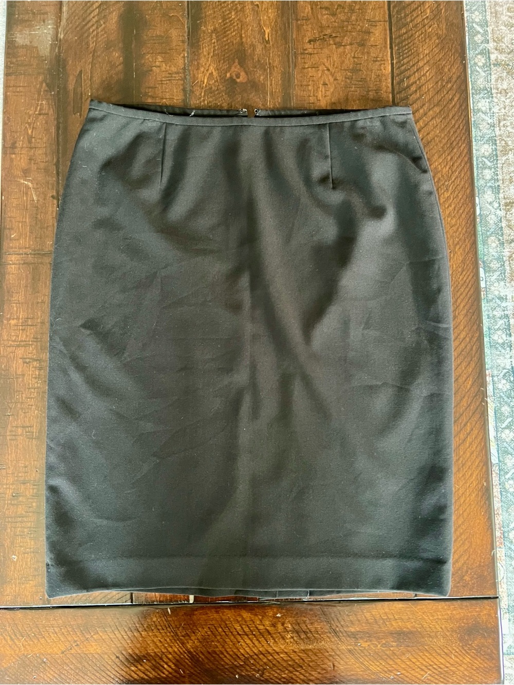 Calvin Klein Black Pencil Skirt Sz 10 Stretch Career Office Workwear